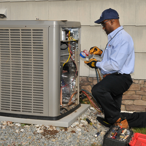 PSE&G Worryfree air conditioner repair person