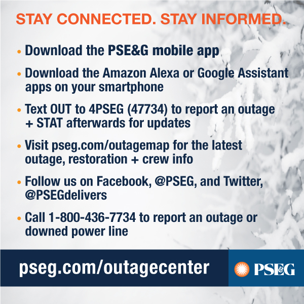 How to stay connected to PSE&G during storms.