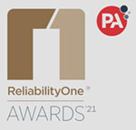2021 ReliabilityOne© Award logo is shown.