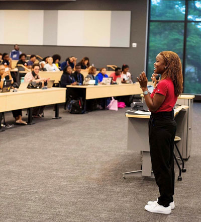 National Society of Black Engineers (NSBE) National Chair addresses NSBE members