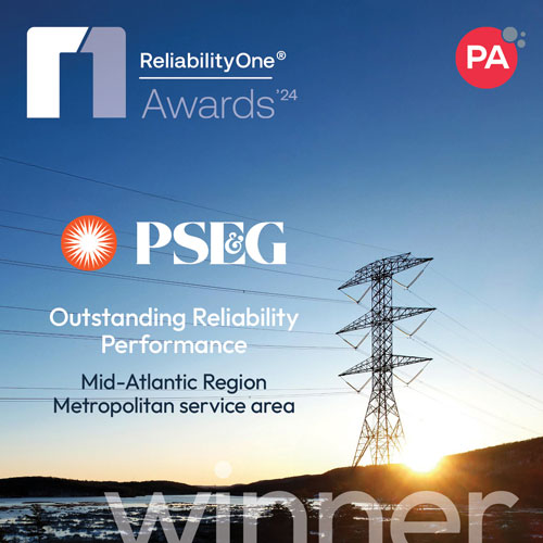 PSE&G receives the 2024 ReliabilityOne® Award for Outstanding Metropolitan Service Area Reliability Performance in the Mid-Atlantic Region for the 23rd consecutive year and the 2024 ReliabilityOne® Outstanding Customer Engagement Award
