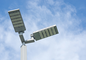 Lights in a parking lot