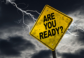 "Are You Ready" yellow sign