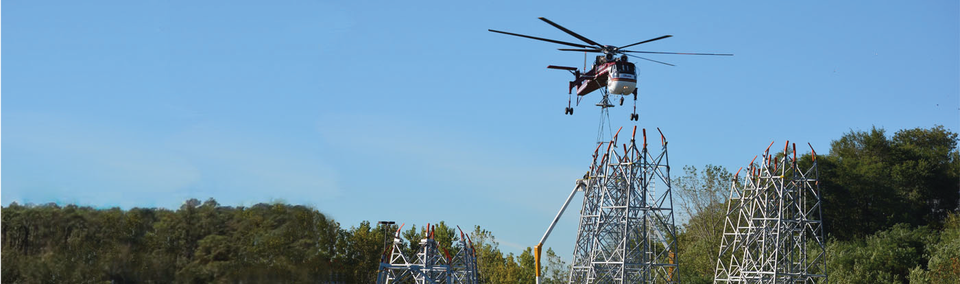 skycrane flying in the sky