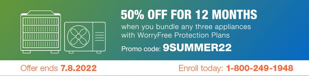 PSE&G WorryFree Appliance protection plan promotions.