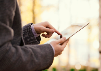 Person Looking Over Information