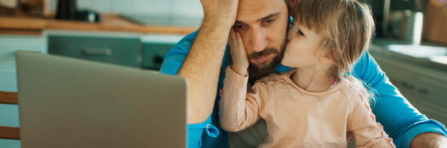A couple looking at paperwork together