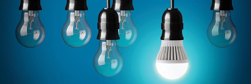 Energy efficient light bulb is shown.