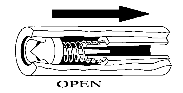 Excess Flow Valve Open